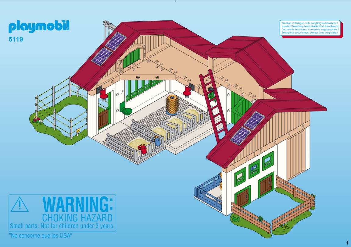 pièce détachée set Playmobil 5119 Ferme moderne avec silo