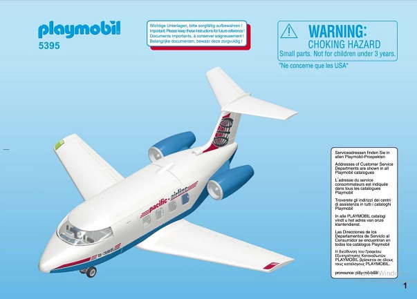 pièces détachées de votre set Playmobil numéro 5395 intitulé Avio