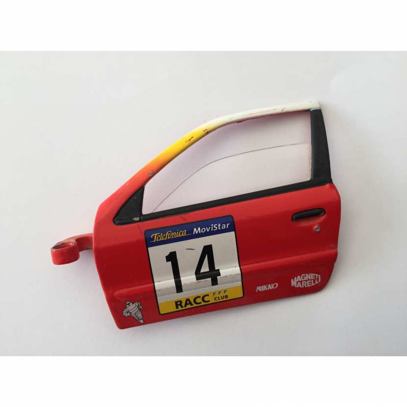 Porte avant gauche pièce détaché miniature Solido Citroen Xsara wrc 1/18 diorama