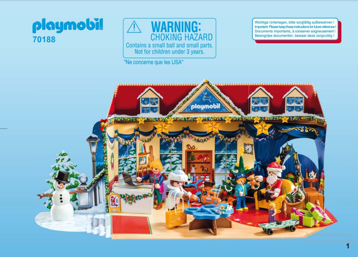 Set Playmobil 70188 Calendrier de l`Avent Boutique de jouets